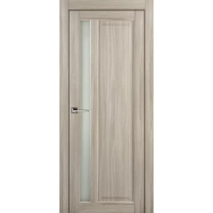 Дверь межкомнатная остеклённая Artens Мария 80x200 см ПВХ цвет шимо с замком в комплекте 82401338 STLM-2051173