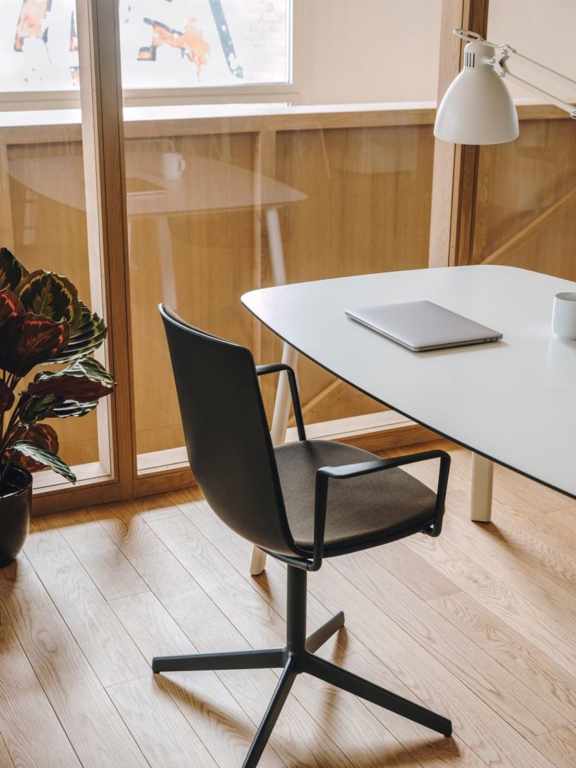 ENEA 4-спицевый тканевый стул с подлокотниками Lottus high sun-id-1395457 - Вид №9