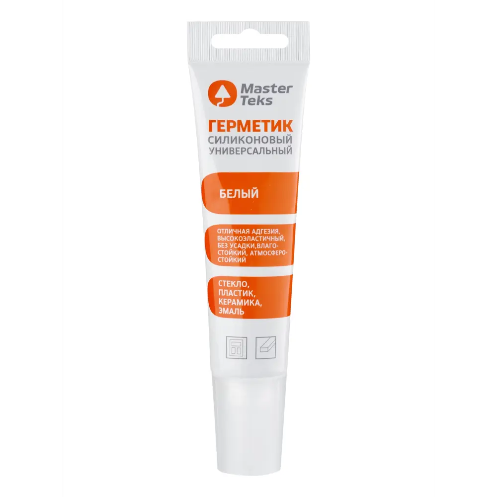 Герметик силиконовый Masterteks универсальный белый 80 мл 89396943 STLM-2054818 