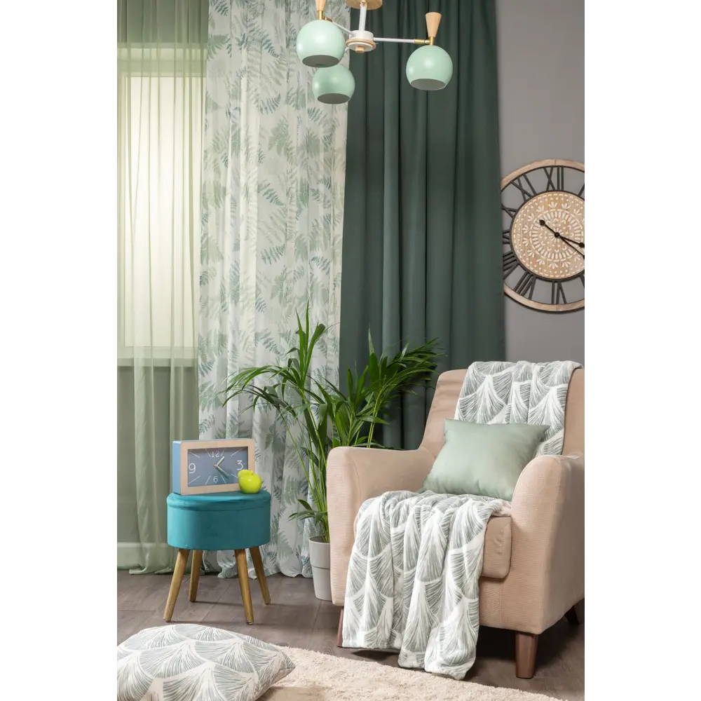 Люстра потолочная Morila, 3 лампы, цвет зеленый LAMPLANDIA STLM-2180773 - Вид №7