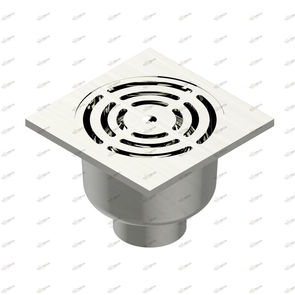 G00-7636/01 Трап вертикальный квадратный 100 мм x 100 мм Thg-paris прочие артикулы THG Покрытие PVD матовый никель G00-7636/01 CAT.F