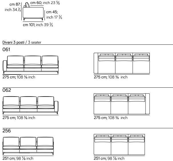 AMURA 5-местный угловой диван в коже Dorsey Am023.022+051 - Вид №6