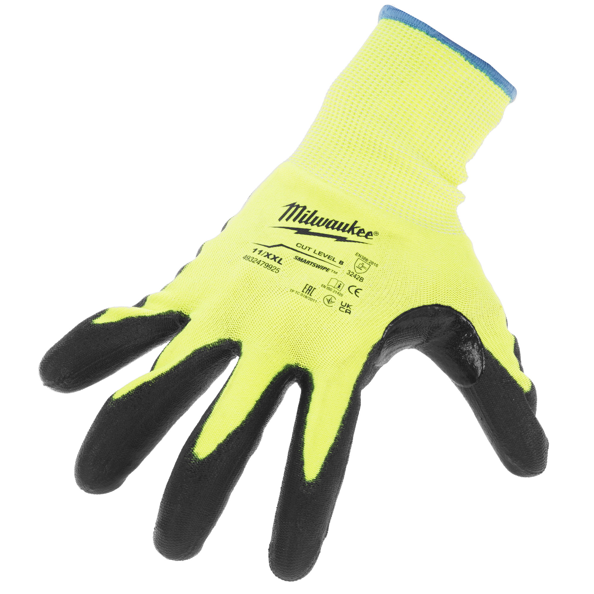 Перчатки трикотажные Milwaukee Hi-Vis Cut level 2/B 11/XXL 5478059 STDN-0062748 - Вид №2