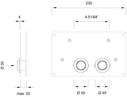 Ceadesign Пара кнопок для кассеты Hydroplate sun-id-1477399 - Вид №1