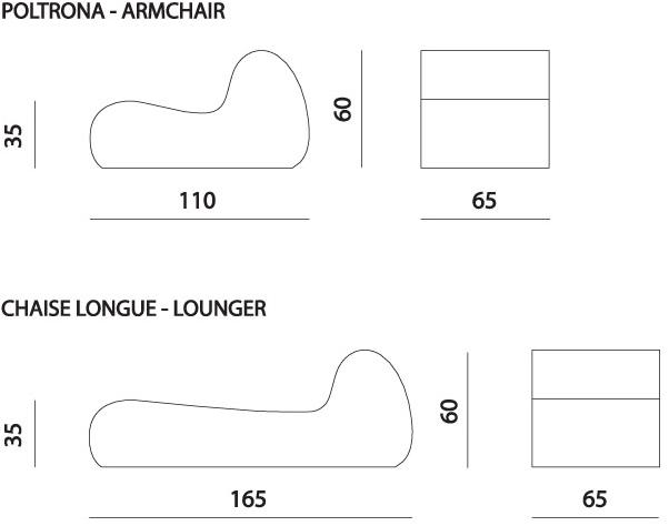 MissoniHome Модульный тканевый диван с шезлонгом Virgola sun-id-1450996 - Вид №1