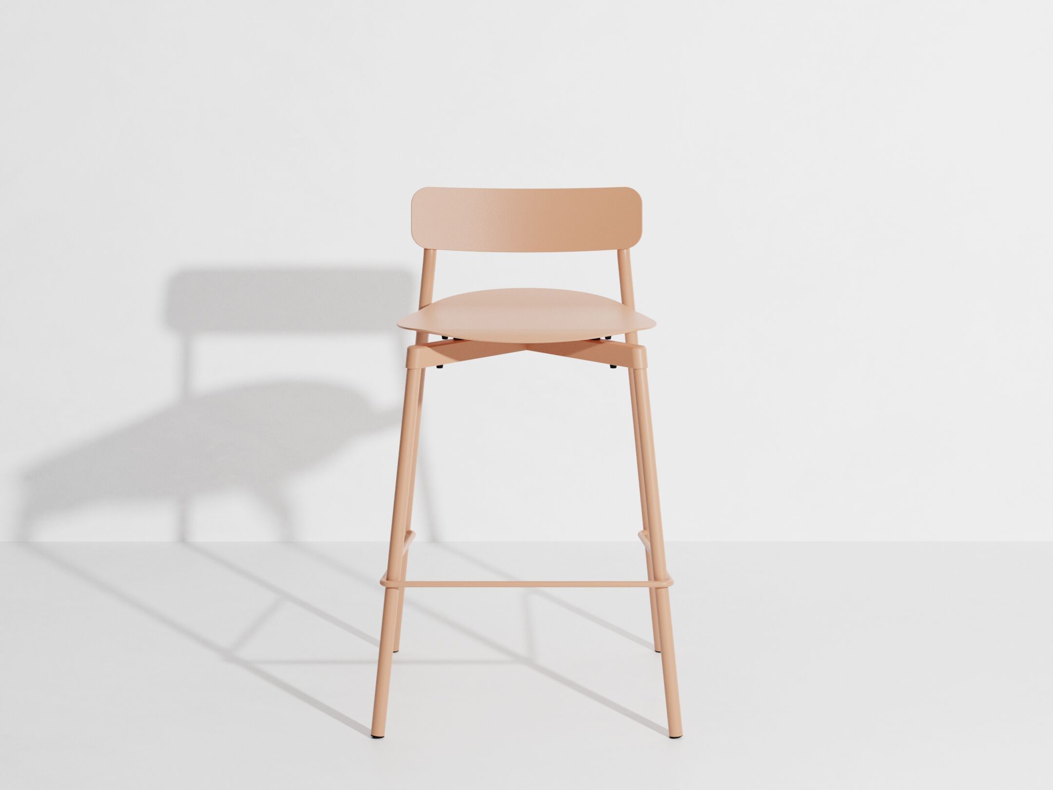 Высокий штабелируемый алюминиевый стул с порошковым покрытием с подставкой для ног Petite Friture Fromme ARCH-00091817 - Вид №4