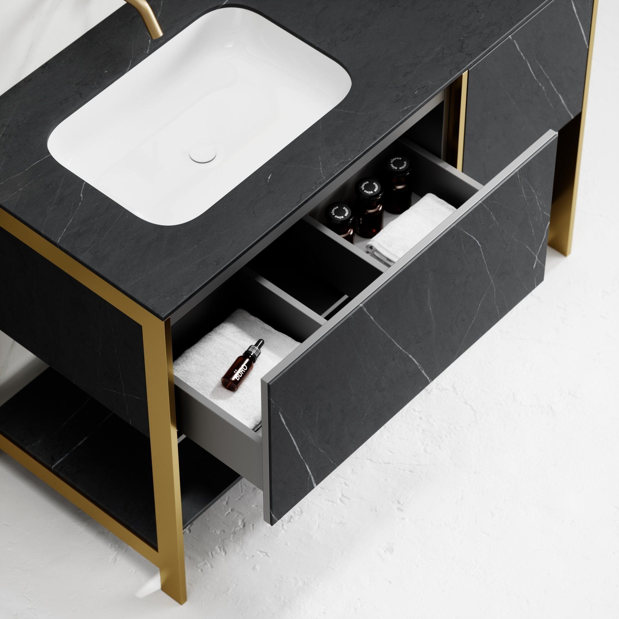 Одноместная напольная раковина с ящиками LUSSO Moode ARCH-00140183