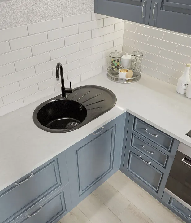 Кухонная мойка Искусственный камень RONDO S555 GranFest R-750L-S555 - Вид №1