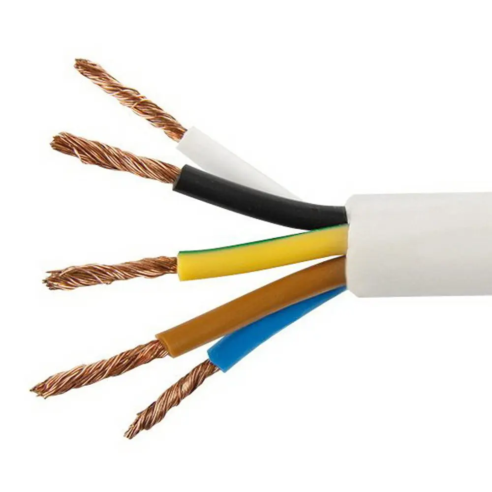 Провод Альфакабель ПВС 5x6 белый для подключения оборудования 84493088 STLM-1108326 - Вид №1