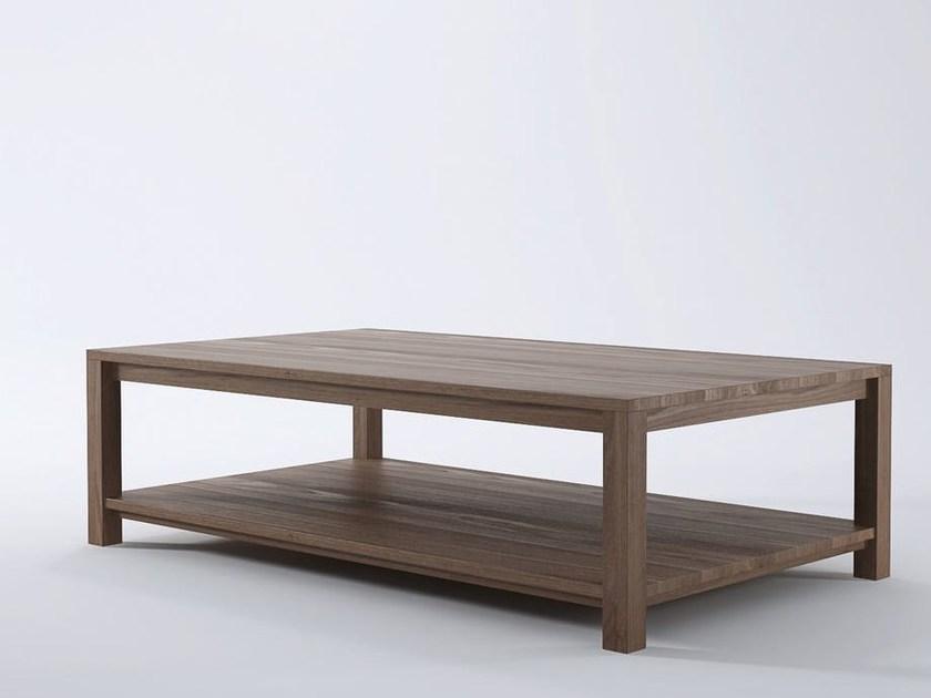 KARPENTER Прямоугольный деревянный журнальный столик с журнальной полкой Solid sun-id-1451566 - Вид №2