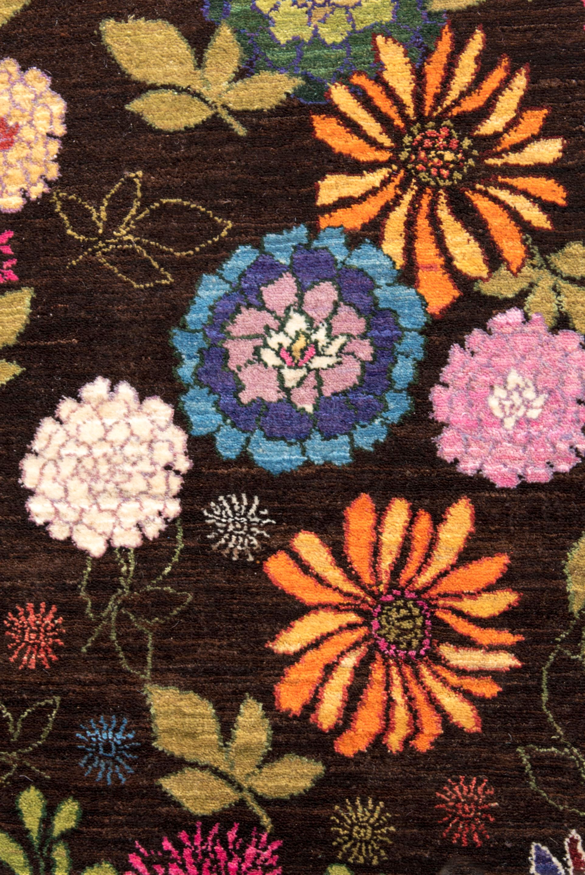 Шерстяной прямоугольный цветочный ковер Zollanvari Ikebana Kyoto-Designer ARCH-00096497 - Вид №1