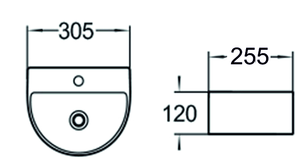 Раковина чаша SL-2007 SANTILINE  - Вид №1