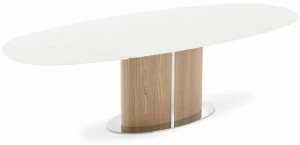 Calligaris Раздвижной стеклянный обеденный стол  Cs/4043