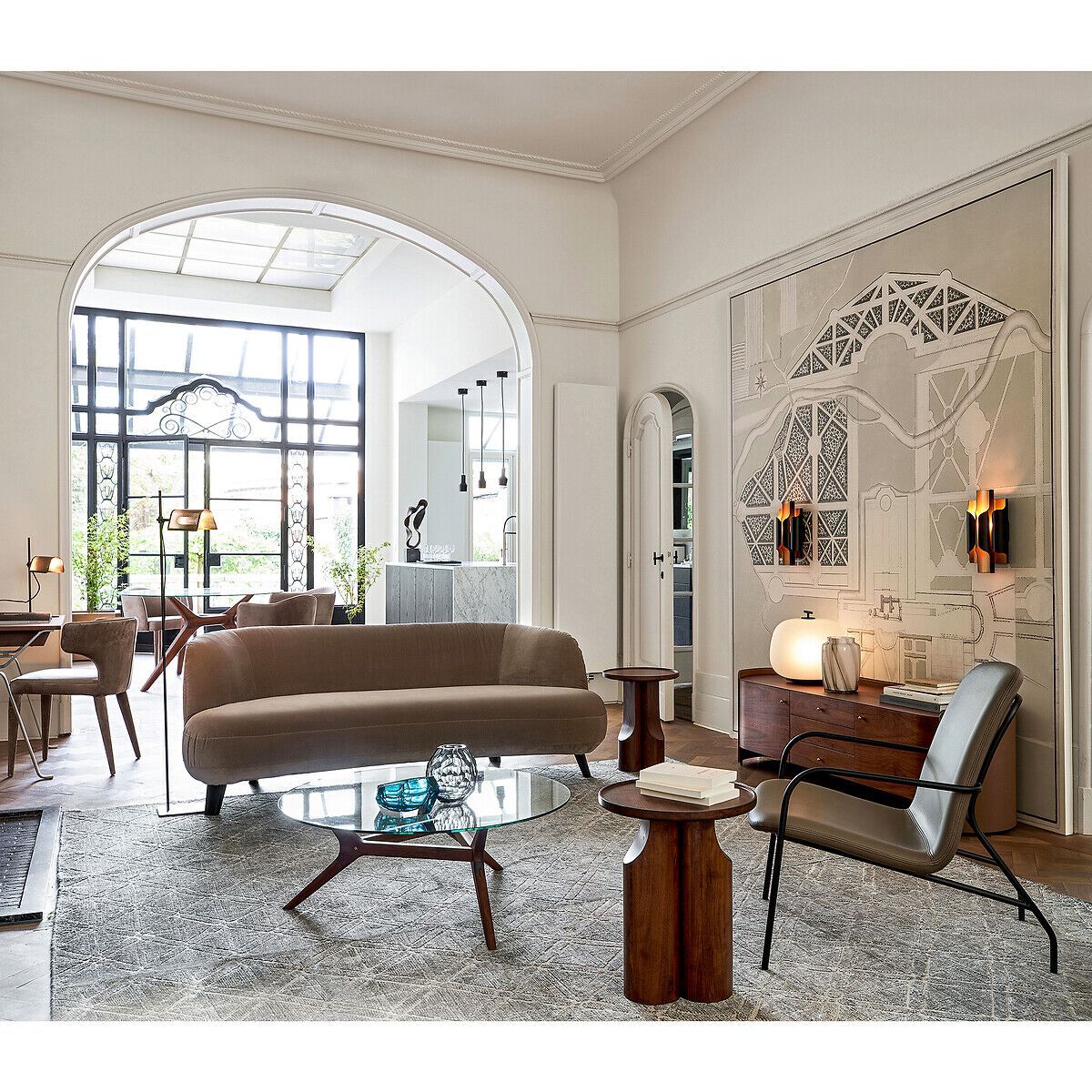 Деревянный и кожаный шкаф для телевизора AMPM Firmo ARCH-00150139 - Вид №4