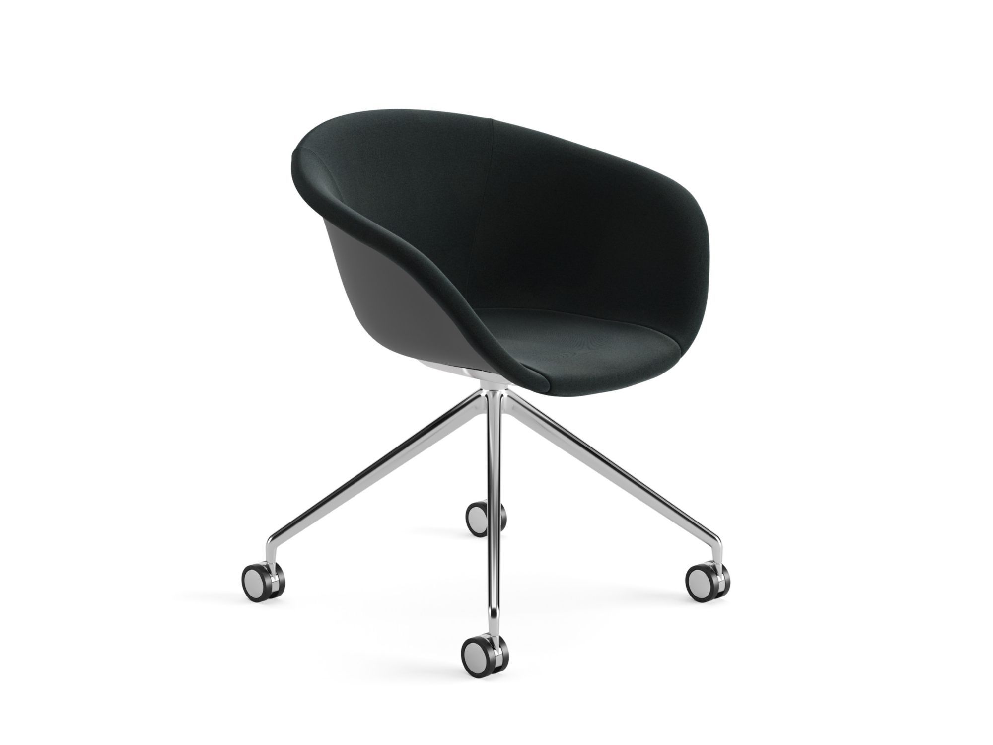 Стул с 4 спицами, частично покрытый тканью Arper Duna 02 ARCH-00120101