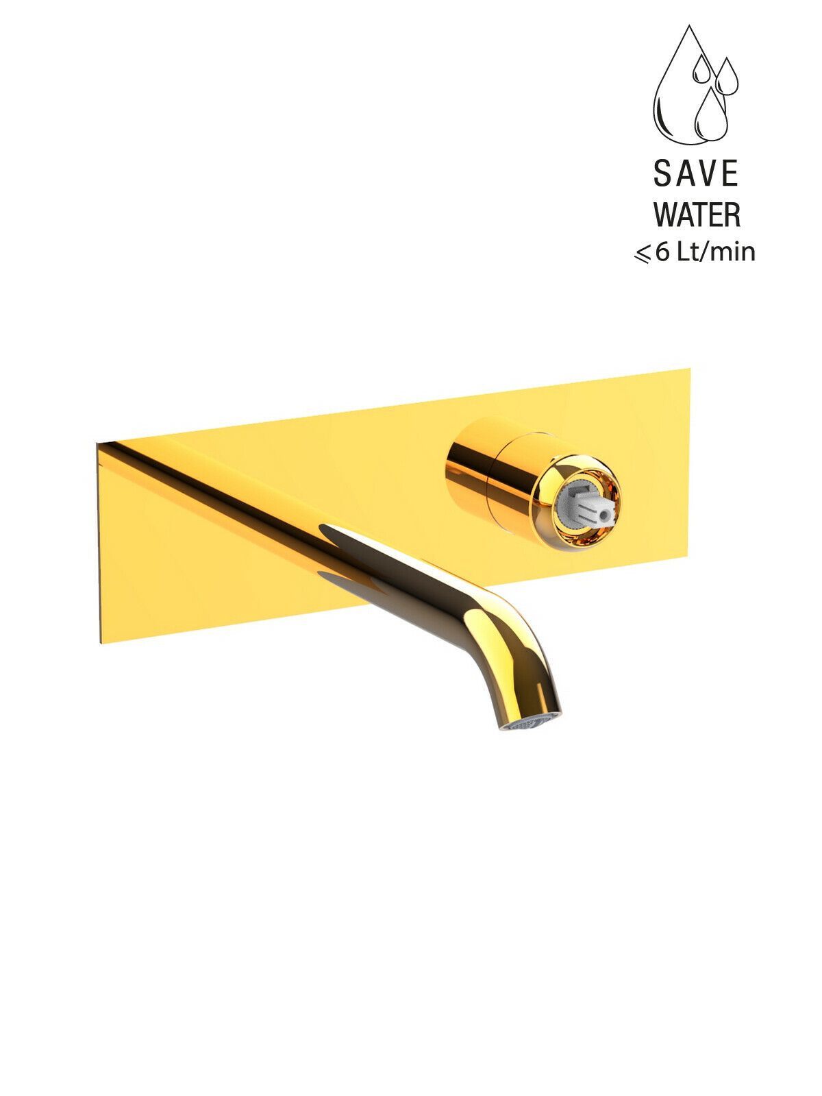 Настенный смеситель для раковины с 2 отверстиями без слива Rubinetterie Frattini Pepe XLS ARCH-00148159 - Вид №19