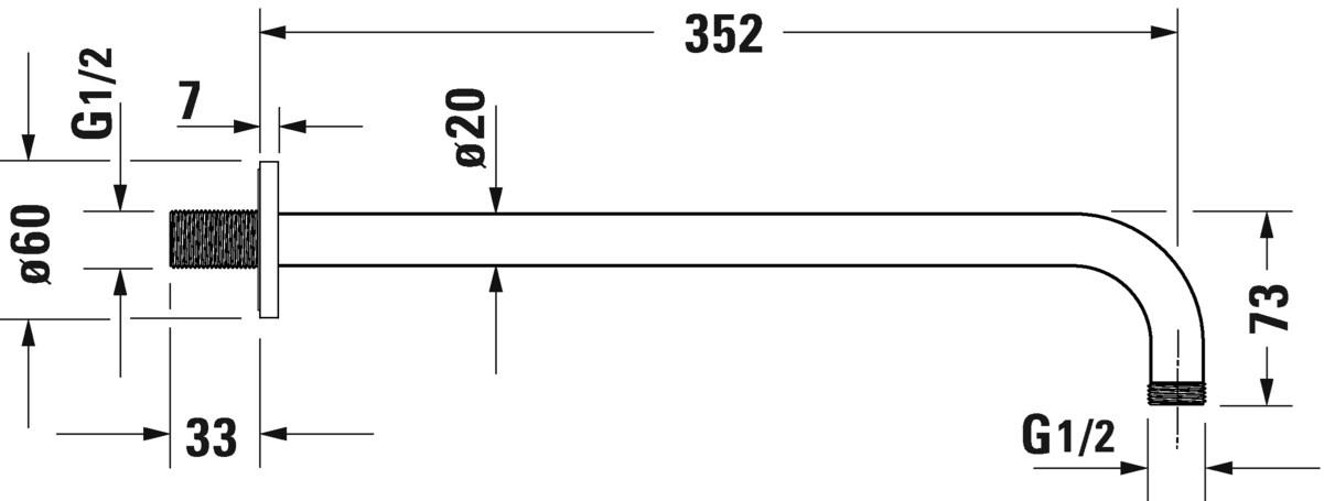 Duravit Настенный держатель для душа sun-id-1416883 - Вид №8