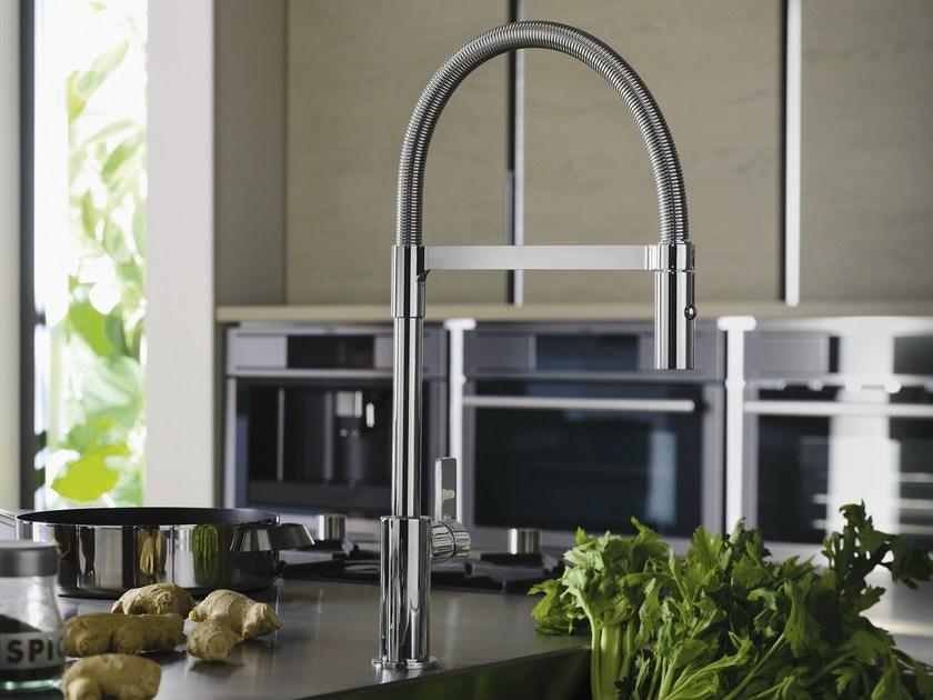 Nobili Rubinetterie Хромированный кухонный смеситель на одно отверстие Flag Fl96320/1cr - Вид №1
