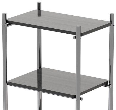 Stylish Club Открытый книжный шкаф из нержавеющей стали и дерева Her Scf.he22 - Вид №2