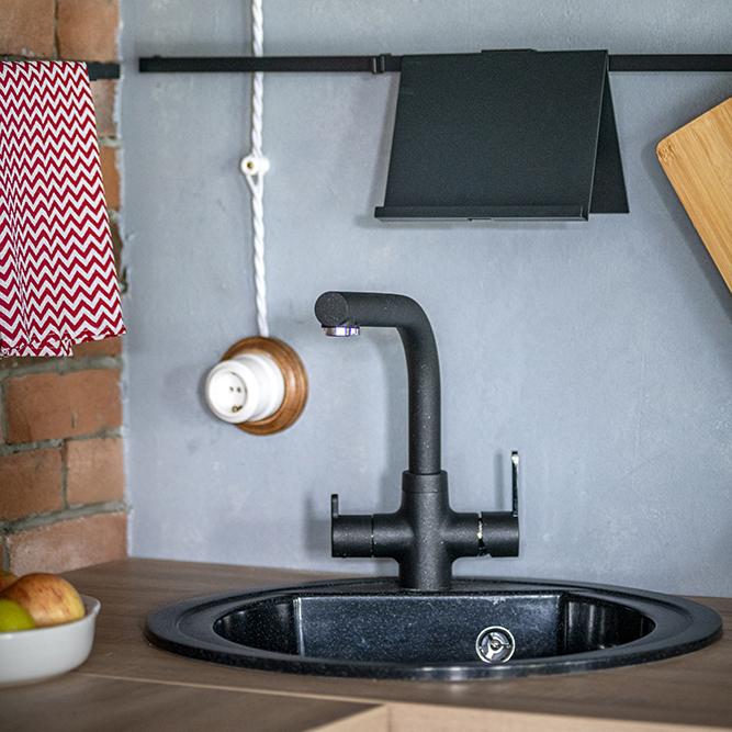 Paini Arena 92446433VE7B90DALMKM смеситель для кухни с подводом для фильтра - Вид №4