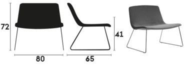 Capdell Санное кресло из ткани Ics sun-id-1515271 - Вид №3