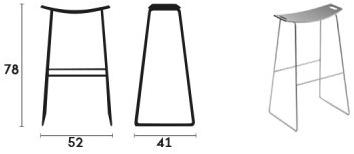 Capdell Табурет с высокими санями Tic sun-id-1499809 - Вид №6