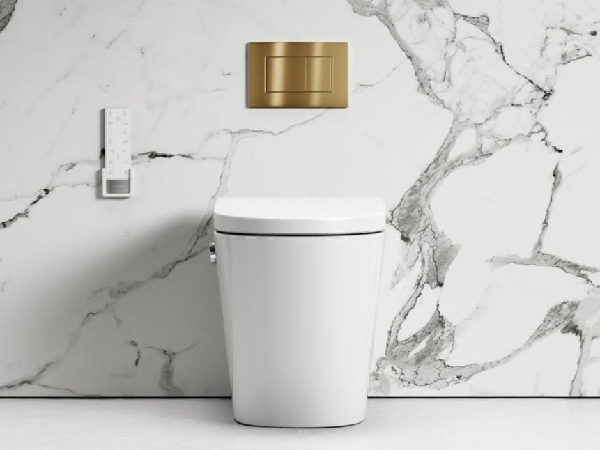 Напольный керамический туалет биде с налетом и кассетой LUSSO INTELLISMART ARCH-00036445