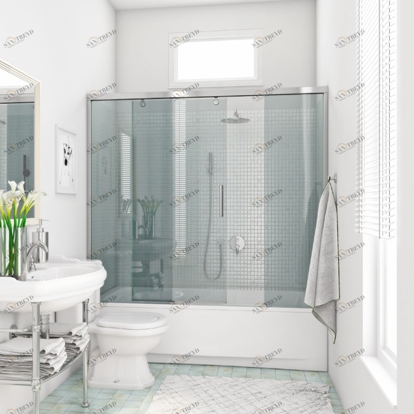 130X160GV863 Душевое ограждения на борт вынны GUTEWETTER Германия Slide