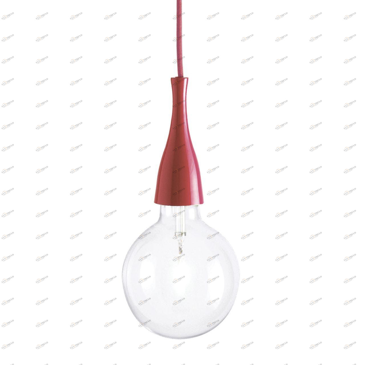 Подвесной светильник Ideal Lux Minimal SP1 Rosso IDEAL LUX MINIMAL 072693 Розовый