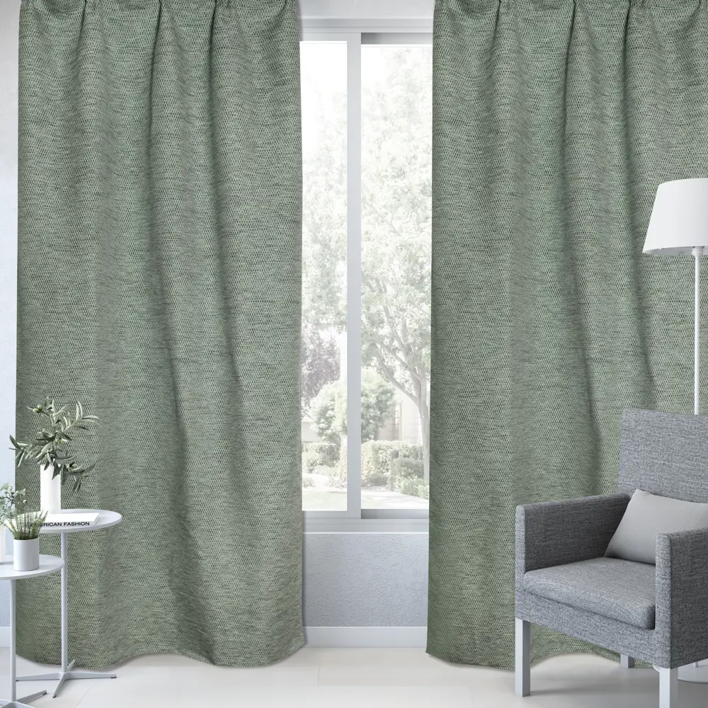 Штора на ленте Inspire Losango 140x280 см цвет бежево-зеленый 88311221 STLM-2055588  - Вид №5