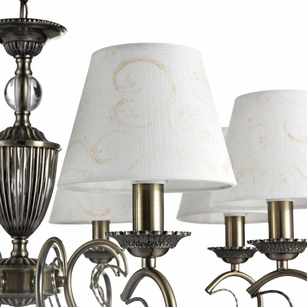 Подвесная люстра Freya Brossard FR2904-PL-08-BZ FREYA ДИЗАЙНЕРСКИЕ, BROSSARD 186727 Белый  - Вид №1