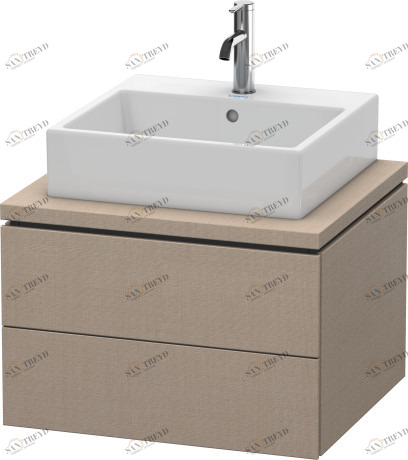 LC581507575 Тумбочка для консоли L-Cube #LC5815 620 x 547 мм Лен, декор Duravit
