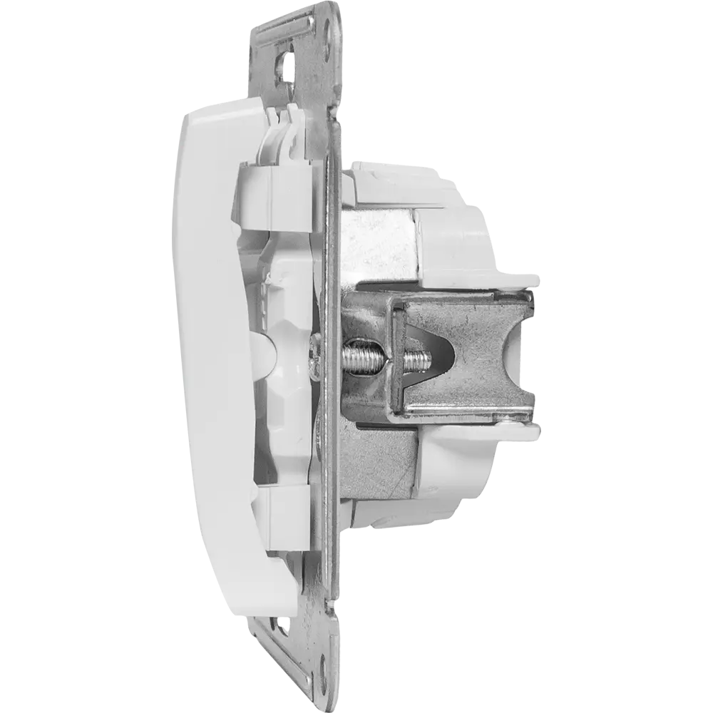 Выключатель проходной встраиваемый Systeme Electric Glossa СХ5А 2 клавиши с подсветкой цвет молочный 84730735 STLM-2208923 - Вид №3