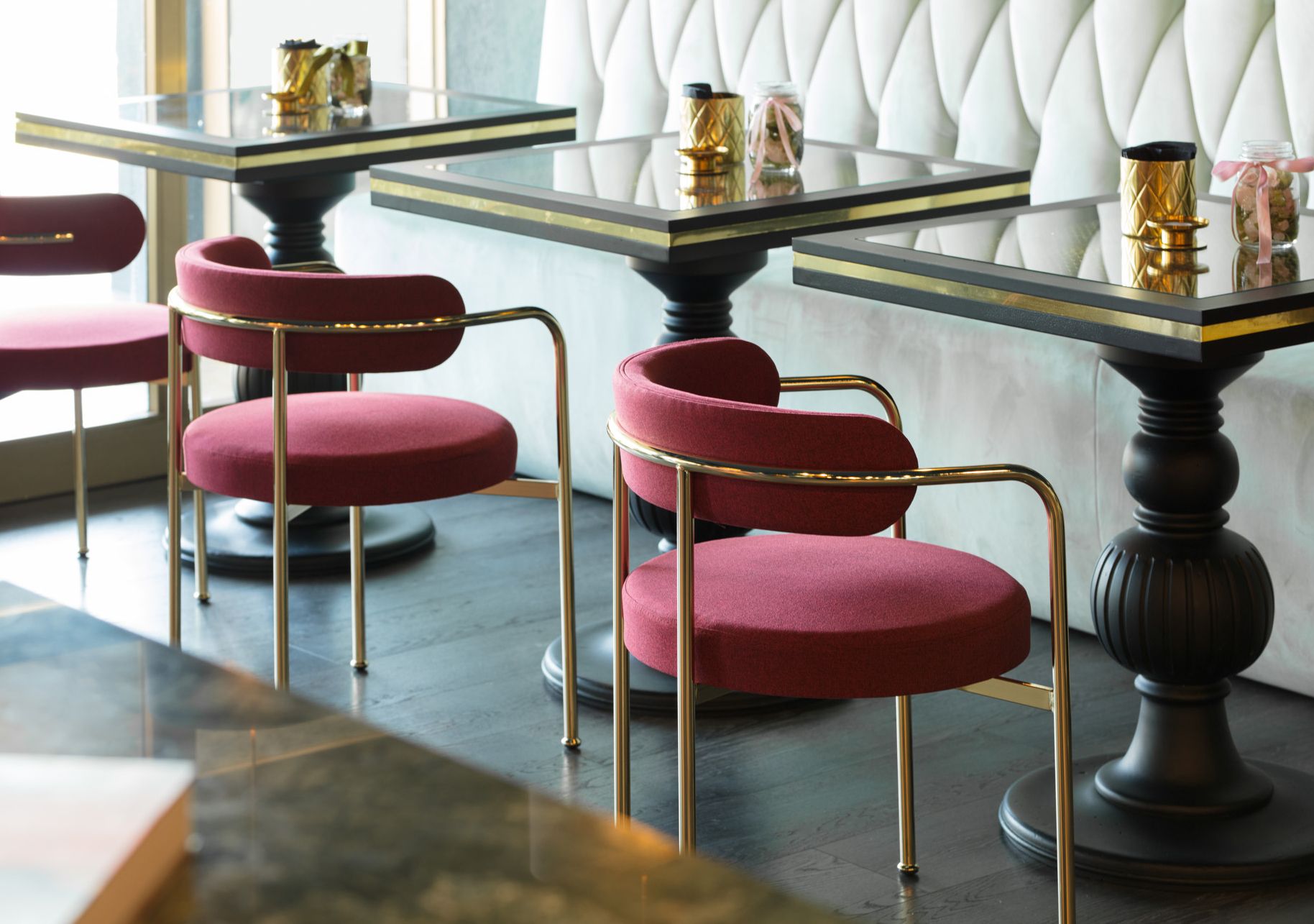 Мягкий тканевый стул с подлокотниками JOB’S Giotto ARCH-00038395 - Вид №4