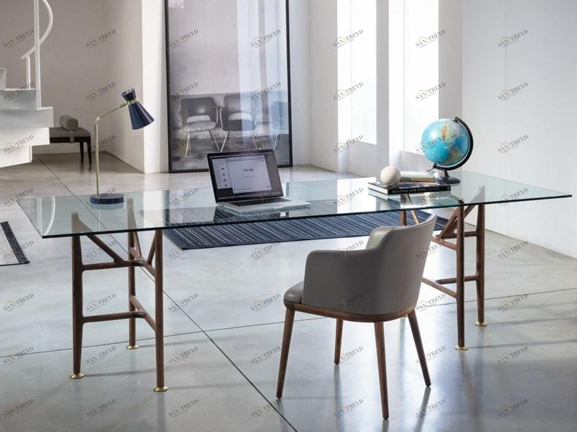 Porada Прямоугольный стол из хрусталя Iron sun-id-1360044