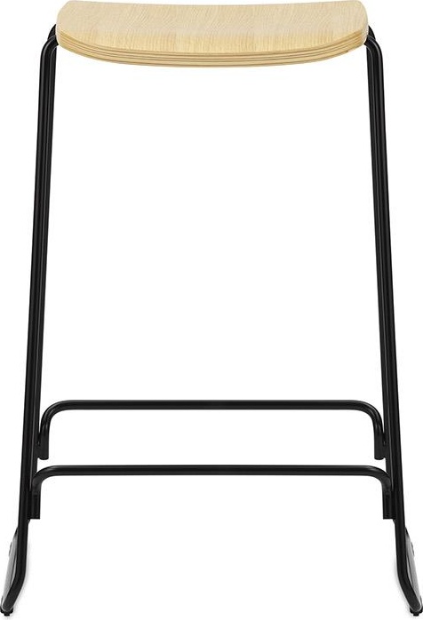 602555 Barstool 65 см Дуб / Черная сталь Normann Copenhagen Just - Вид №1