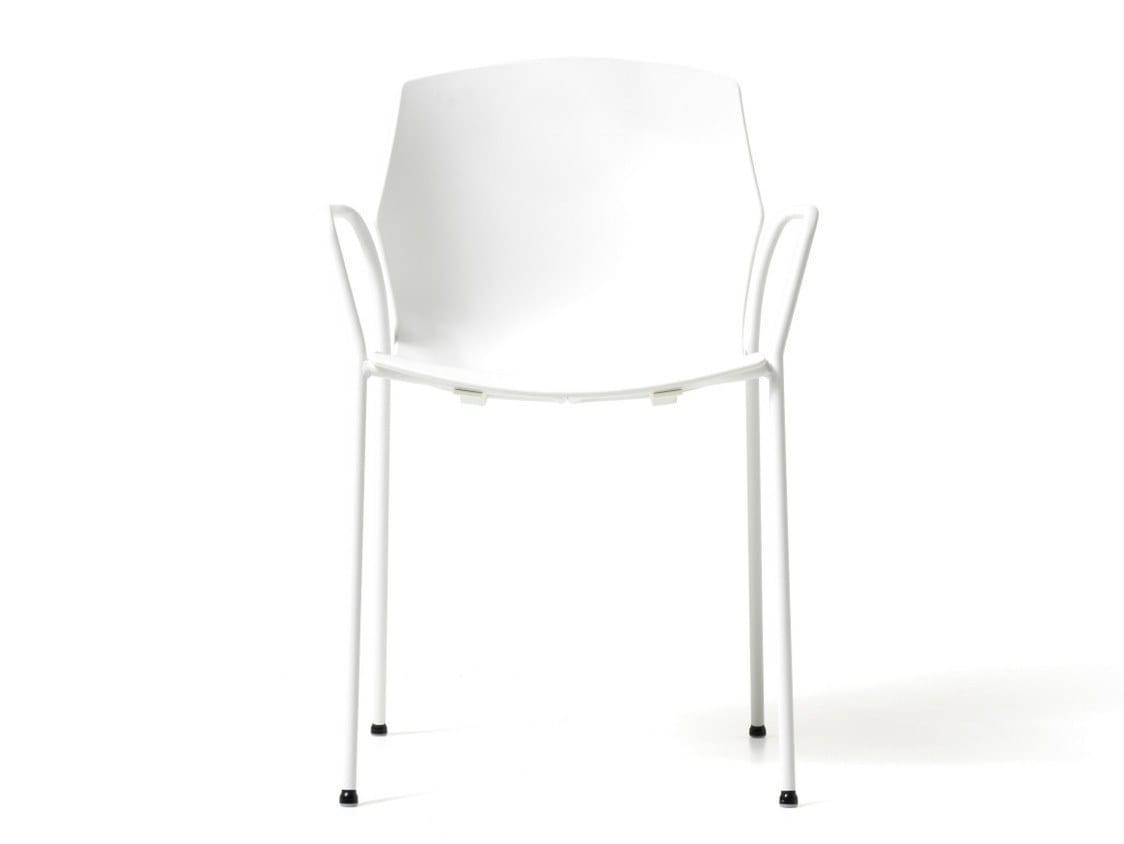 Полипропиленовый стул для конференций с подлокотниками Diemme No Frill ARCH-00112451