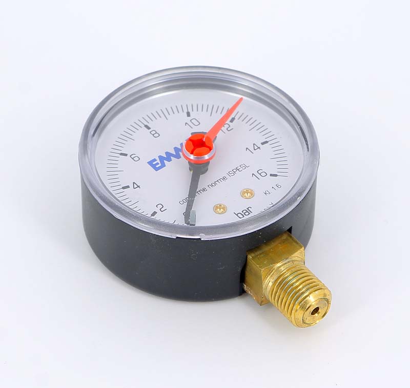 Манометр радиальный 1/4" 63 мм EMMETI 16 бар 00612016