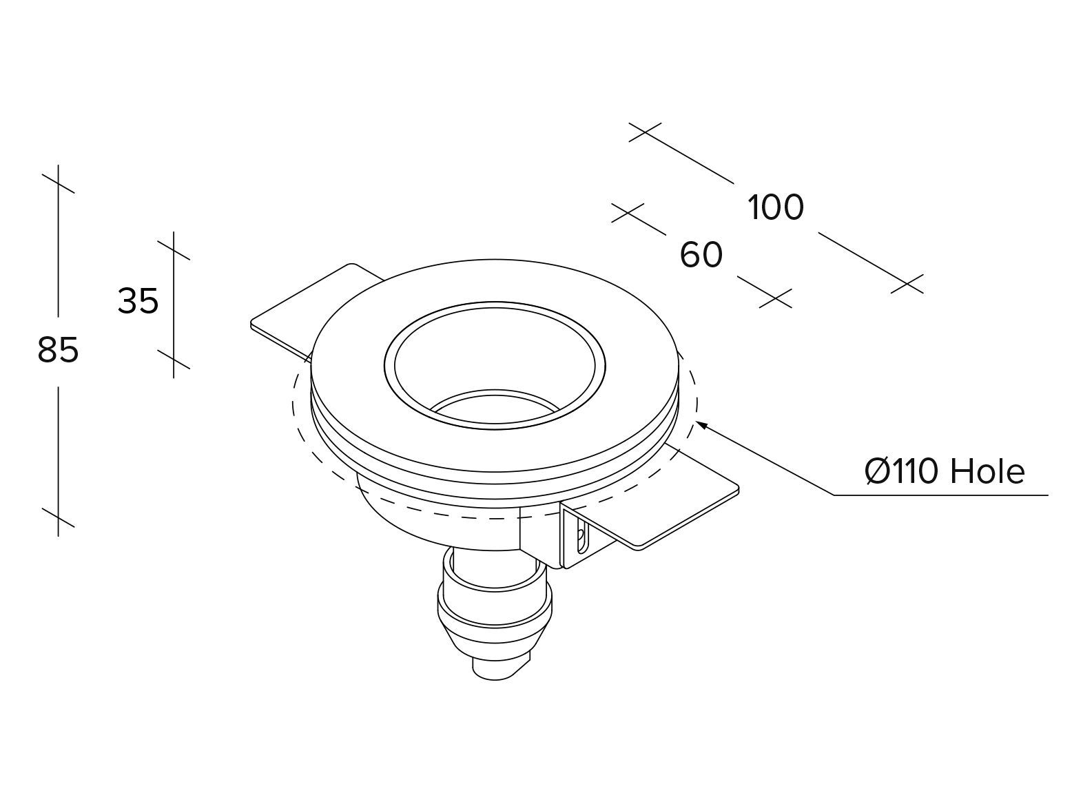 Утопленный гипсовый прожектор Tecnico THESSALY ARCH-00117381 - Вид №13