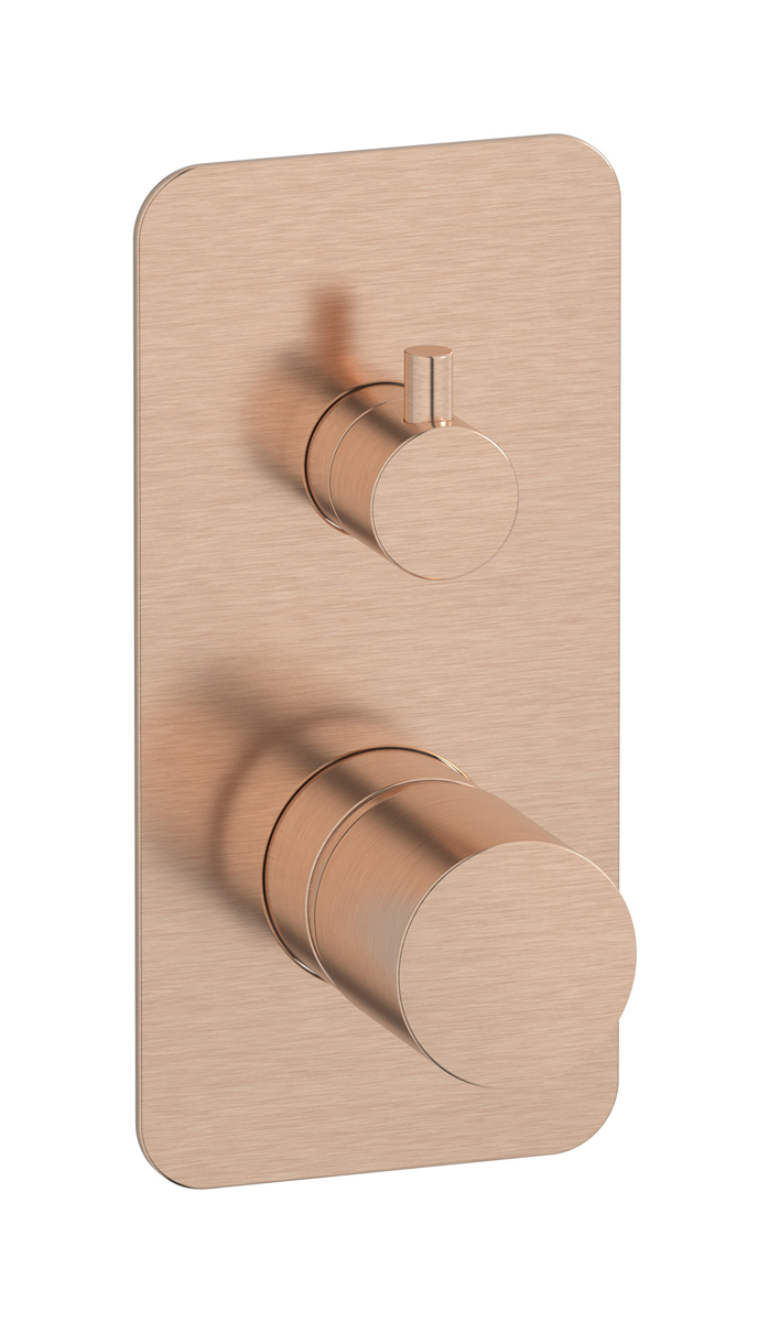 Встроенный смеситель для душа с двухходовым дивертером WE ARE IB rr310sr Brushed Rose Gold Brera