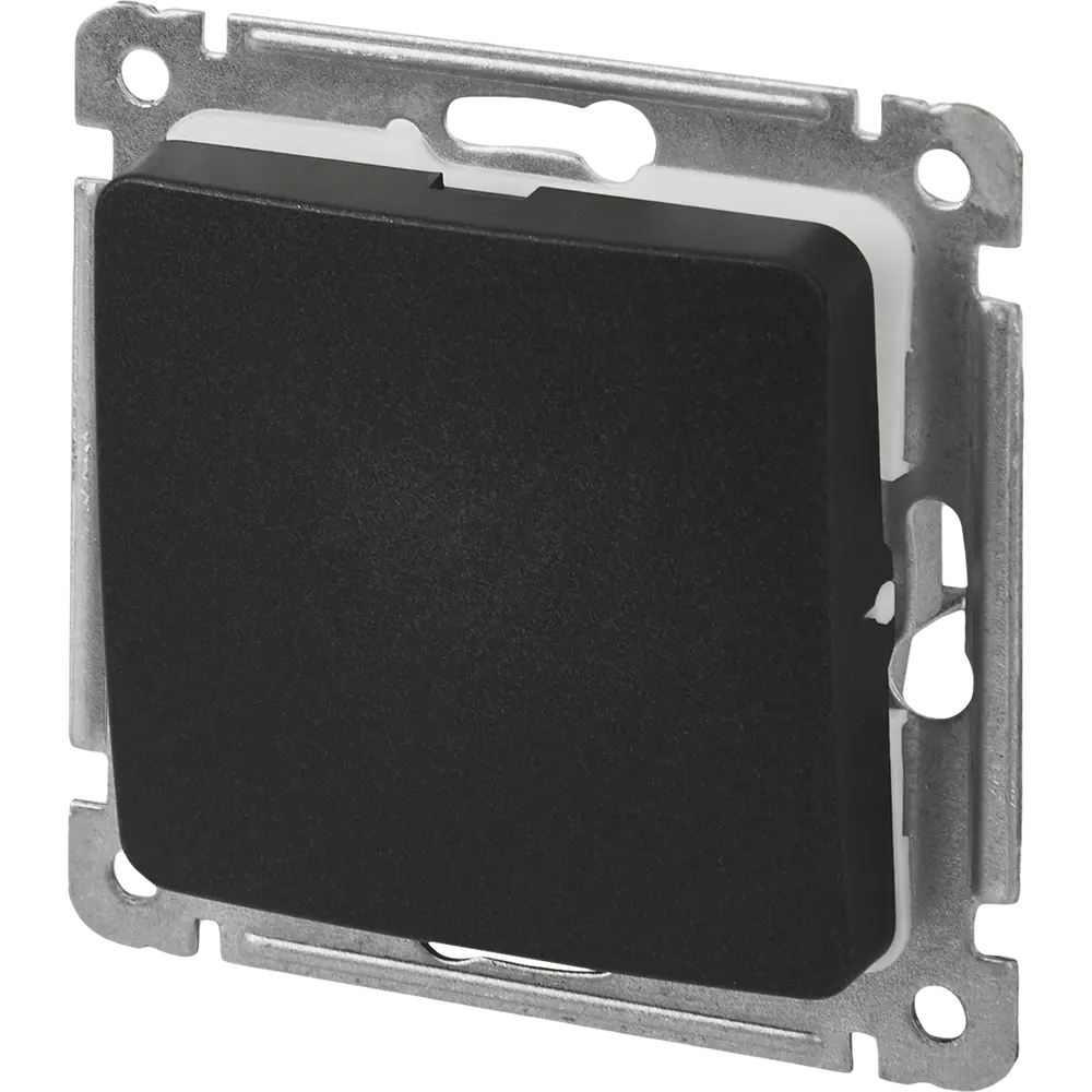 Выключатель встраиваемый Hegel Мастер 1 клавиша цвет черный STLM-2126994 - Вид №1