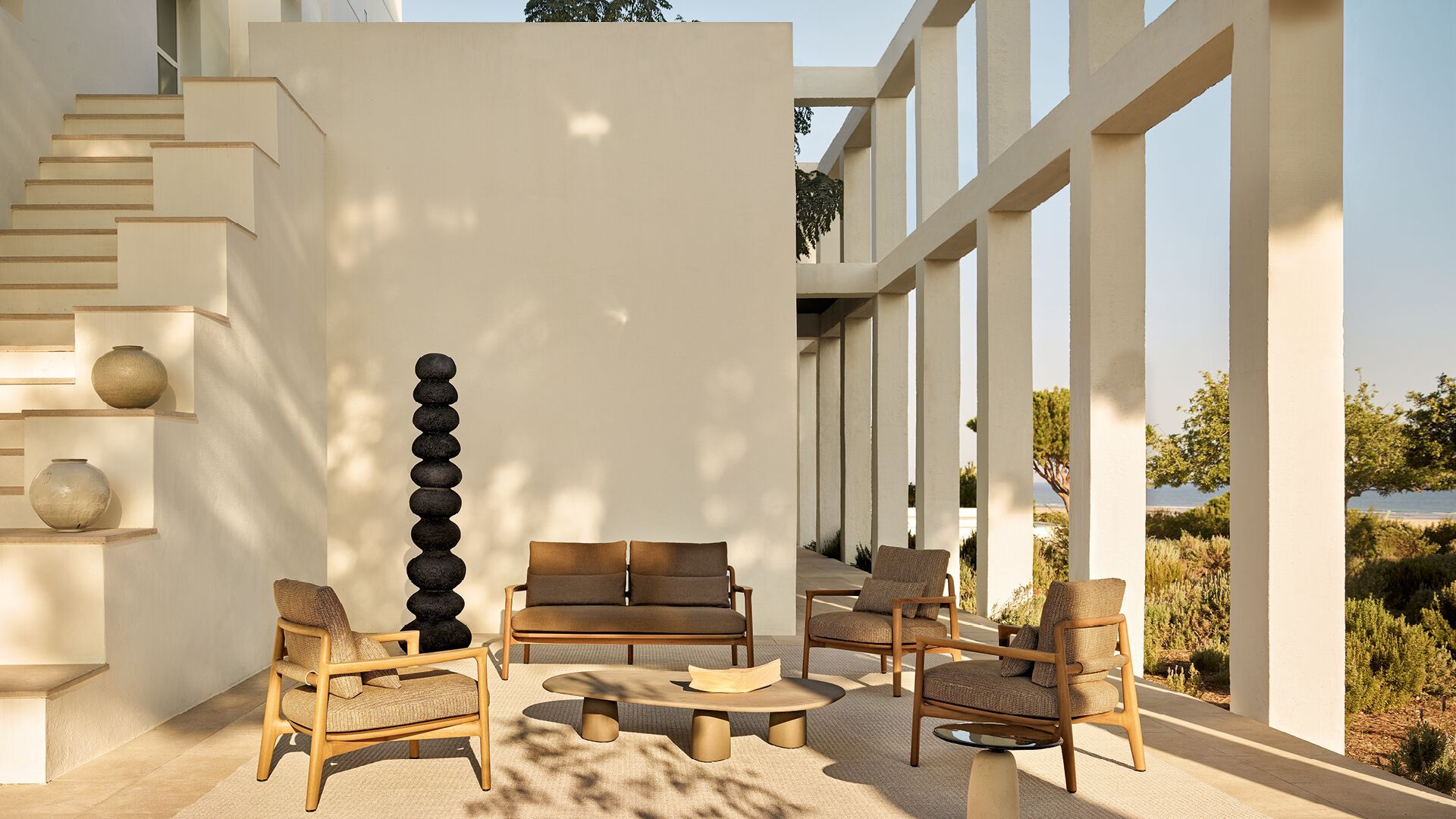 2-местный тканевый садовый диван Poliform Магнолия ARCH-00034295 - Вид №2