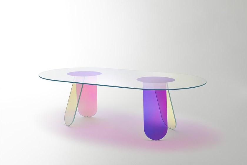 Glas Italia Овальный хрустальный стол Shimmer sun-id-1388029 - Вид №2