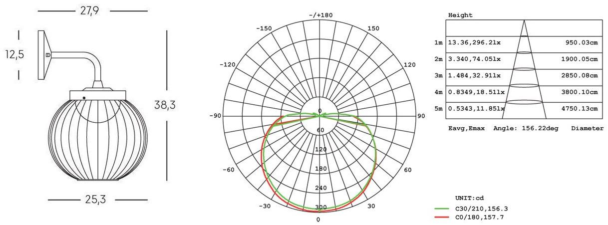 SOVIL Светодиодный настенный светильник для улицы из литого алюминия Cage 99505/-- - Вид №3