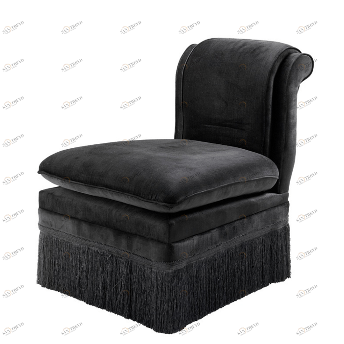 Кресло Boucheron от Eichholtz Чёрный EICHHOLTZ ДИЗАЙНЕРСКИЕ, EICHHOLTZ 062255 Черный 