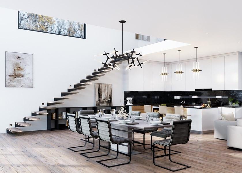 Siller Treppen Прямая консольная лестница из стали со светодиодами Cubus sun-id-1486777 - Вид №1