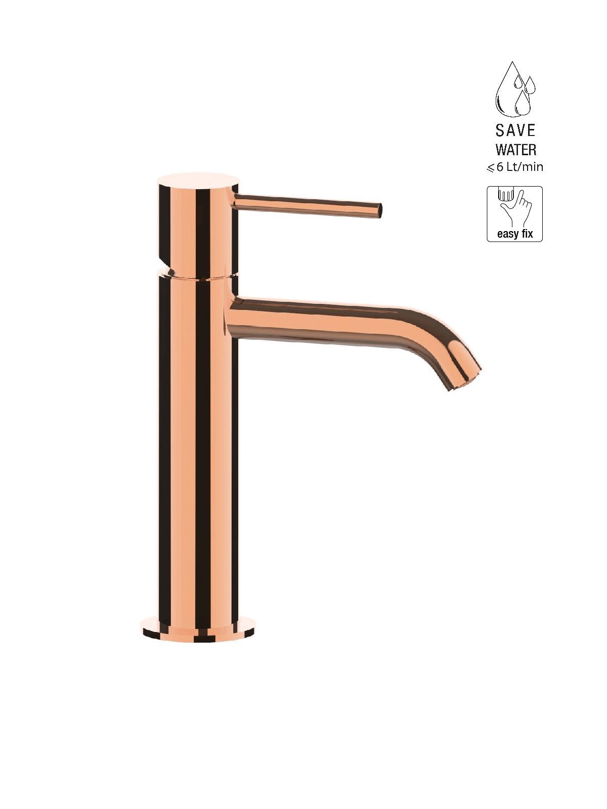 Однорычажный смеситель для раковины с ограничителем расхода Rubinetterie Frattini Pepe XL ARCH-00028905 - Вид №14