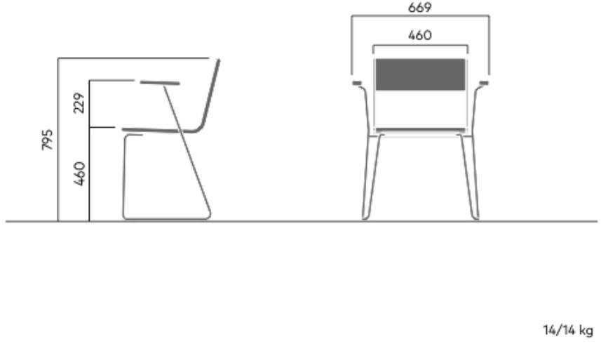 VESTRE Стул для улицы из лакированной стали April go sun-id-1506026 - Вид №7