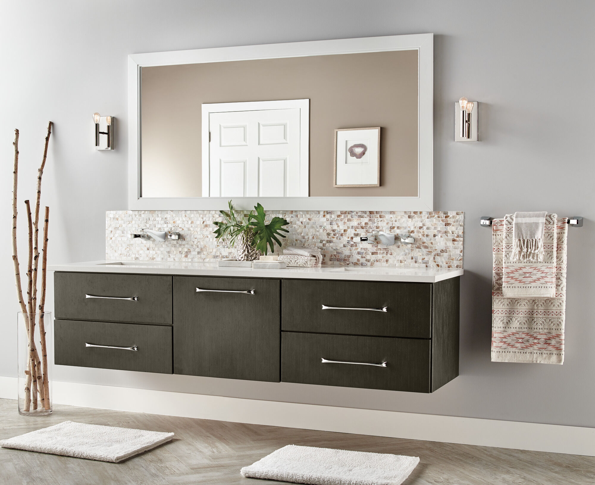 75218-PN Вешалка для полотенец 18 дюймов Delta Faucet Tesla Полированный никель - Вид №3