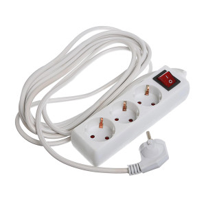 90505861 Удлинитель с заземлением 2791294 3 розетки 5 м LUAZON LIGHTING STLM-0256822
